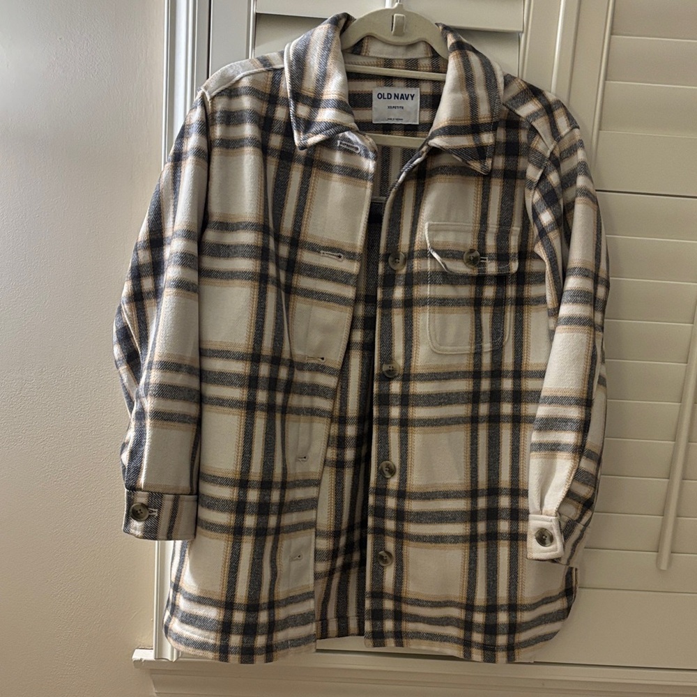 Old Navy women’s flannel jacket XS Petite